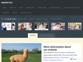 'ninenovel.net' screenshot