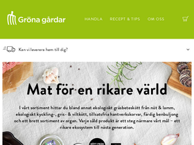 'gronagardar.se' screenshot