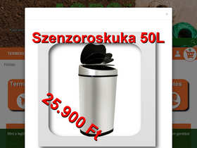 'agrowebshop.hu' screenshot