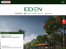'edengroup.in' screenshot