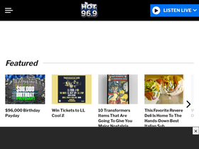 'hot969boston.com' screenshot