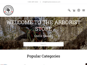 'thearboriststore.com' screenshot