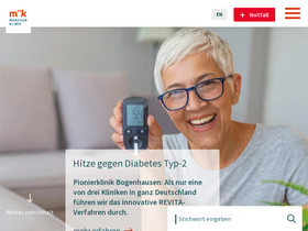 'muenchen-klinik.de' screenshot