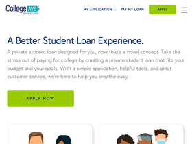 'collegeavestudentloans.com' screenshot