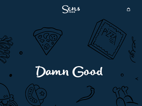 Sensfood homepage screenshot