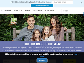 'chrisbeatcancer.com' screenshot