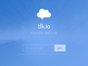 'tlk.io' screenshot