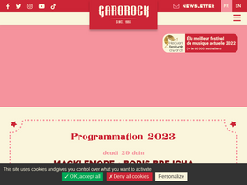 'garorock.com' screenshot