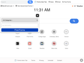 'hformshere.com' screenshot