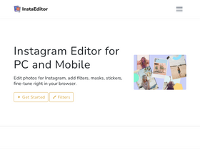 'insta-editor.com' screenshot