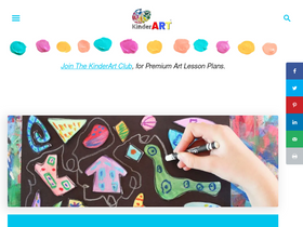 'kinderart.com' screenshot
