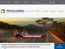 'procolombia.co' screenshot