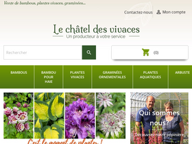 'le-chatel-des-vivaces.com' screenshot