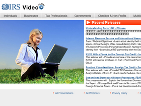 'irsvideos.gov' screenshot