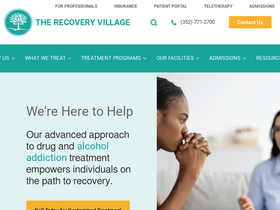 'therecoveryvillage.com' screenshot