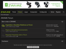 'magazine.zwame.pt' screenshot