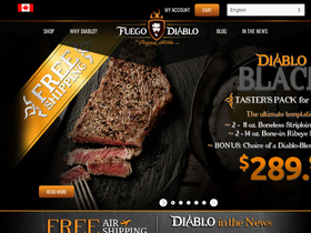 fuegodiablo.com homepage screenshot