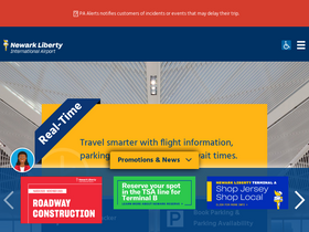 'newarkairport.com' screenshot