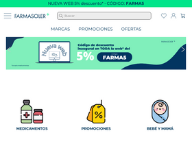 'farmasoler.com' screenshot