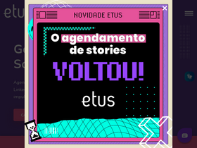 'etus.com.br' screenshot