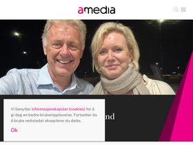 'amedia.no' screenshot