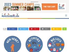 'myactivechild.com' screenshot