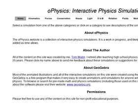 'ophysics.com' screenshot