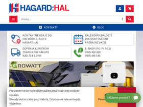 'hagard.sk' screenshot