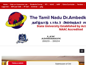 'tndalu.ac.in' screenshot