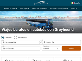 'greyhound.com.mx' screenshot