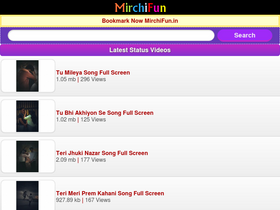 'mirchifun.in' screenshot