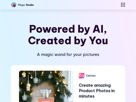 Magic Studio - Unleash AI to edit, upscale, and create images effortlessly.