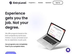 'entrylevel.net' screenshot