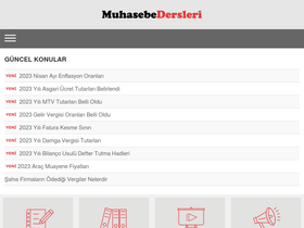 'muhasebedersleri.com' screenshot