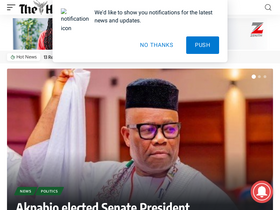 'herald.ng' screenshot