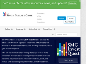 'stockmarketgame.org' screenshot