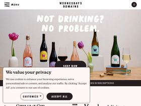 wednesdaysdomaine.com homepage screenshot