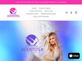 AgostinaFitness homepage screenshot