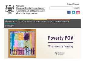 'ohrc.on.ca' screenshot