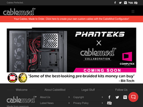 'cablemod.com' screenshot