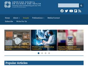 'acsh.org' screenshot