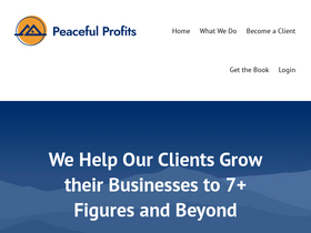 'peacefulprofits.com' screenshot