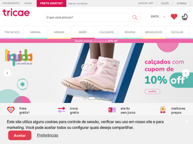 'tricae.com.br' screenshot