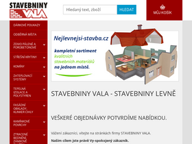'stavebniny-levne.cz' screenshot