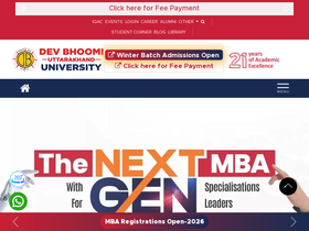 'dbuu.ac.in' screenshot