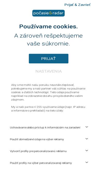 pocasieradar.sk