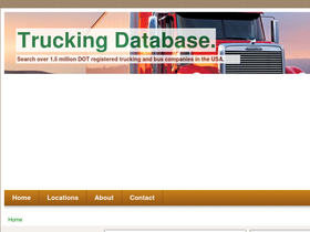 'truckingdatabase.com' screenshot