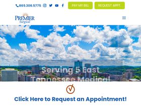 'premiersurgical.com' screenshot
