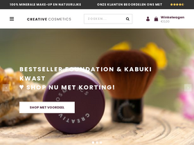 Creativecosmetics website screenshot