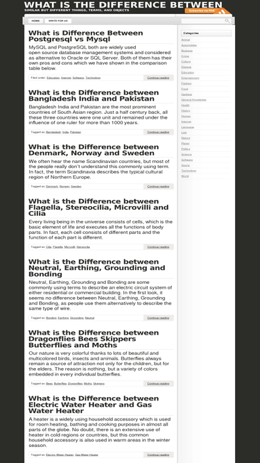 whatisdifferencebetween.com